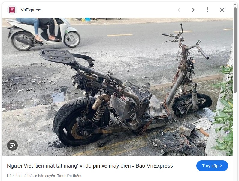Báo chí liên tục đưa tin về các lò độ pin li-ion cho xe điện 
