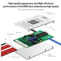 BMS JK chính hãng dành cho pin 48V-30Ah, thay cho ắc quy xe m133 4 bình lớn