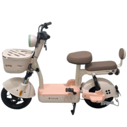 Xe đạp điện TAILG JY33 màu hồng nhạt siêu cute