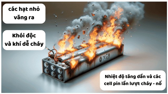 pin MNC có nguy cơ cháy