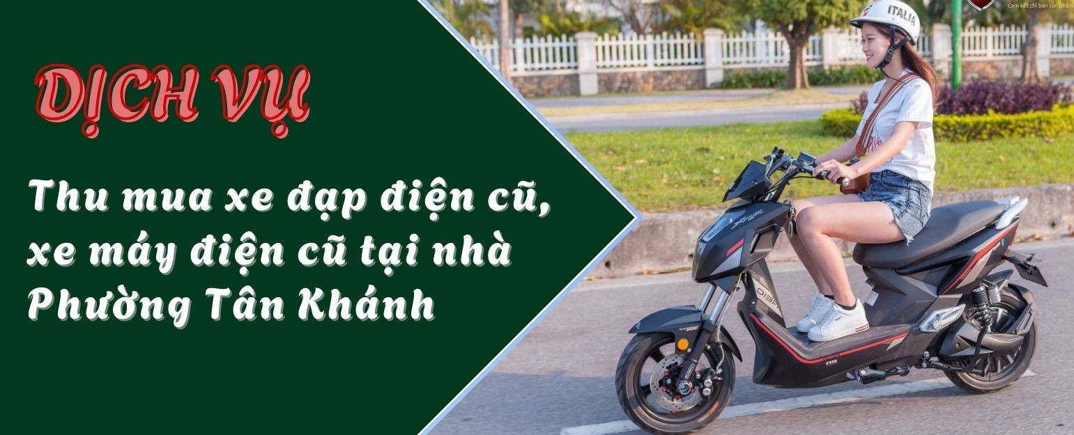 Thu mua xe đạp điện cũ, xe máy điện cũ giá cao tại Tân Khánh