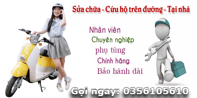 Cứu hộ xe đạp điện & xe máy điện 24/24 các ngày kể cả lễ tết, mưa nắng cũng không ngại